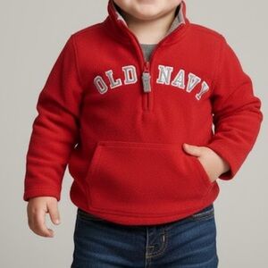 Old Navy Kids Red Half-Zip Sweatshirt